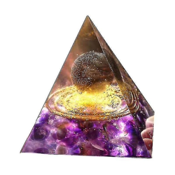 Pyramid Crystal Stone Energy Generator Healing Natural Crystal Reiki Chakra 6-12