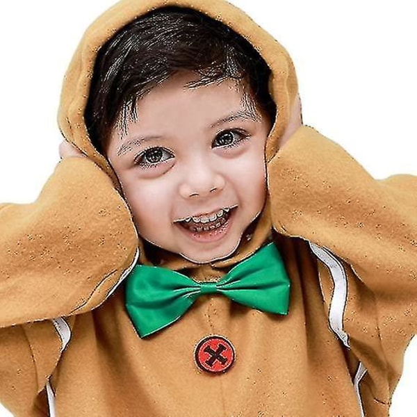 Pepparkaksdräkt för barn, Pepparkakor Hooded Jumpsuit 10-12Y