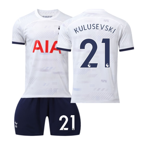23-24 Tottenham Hotspur hemmatröja för vuxna och barn SET Kulusevski NO.21 Kulusevski L