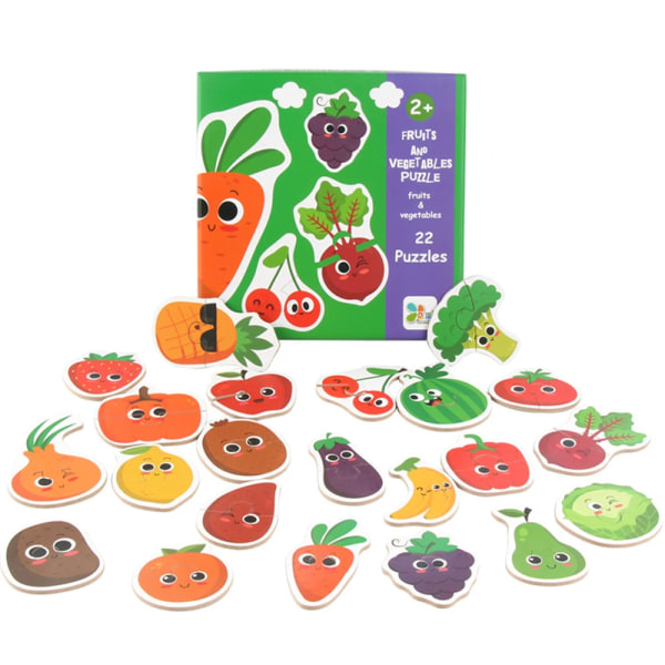 1~5st Barn Matchande Pussel Djurtransport Frukt Grönsaker Tidiga inlärningsleksaker för barn Barn Pedagogisk leksak Style A 3pcs