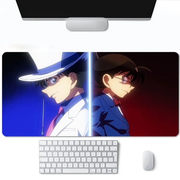 Anime Detective Conan Spelmatta Tillbehör Gamer Full Gummi Musmatta Matta 2 mm tjock tangentbord Skrivbordsdyna A3 300x600x2mm
