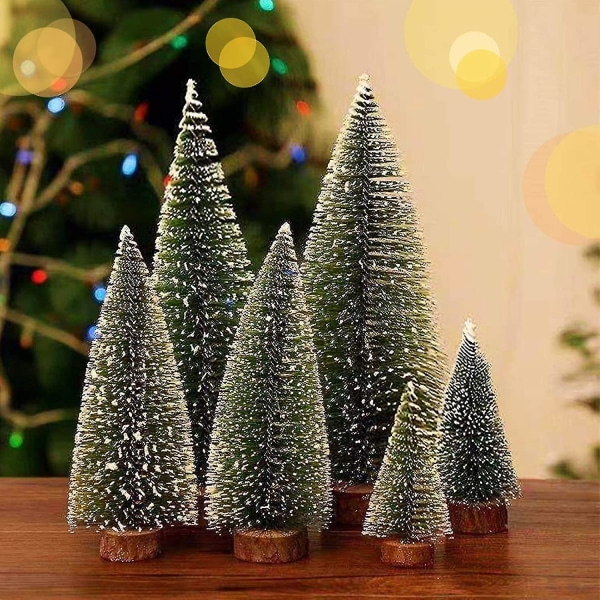 Mini julgransdekoration, 3 storlekar konstgjord liten liten tall 54b0 |  Fyndiq
