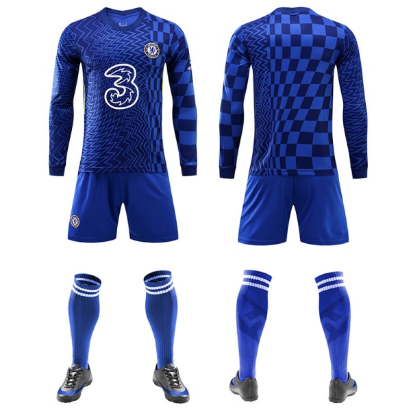 Höst och vinter långärmad Chelsea hemma fotboll sport fotboll träningskläder XL
