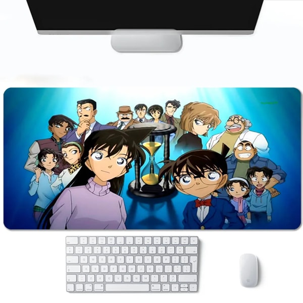 Anime Detective Conan Spelmatta Tillbehör Gamer Full Gummi Musmatta Matta 2 mm tjock tangentbord Skrivbordsdyna A3 300x700x2mm