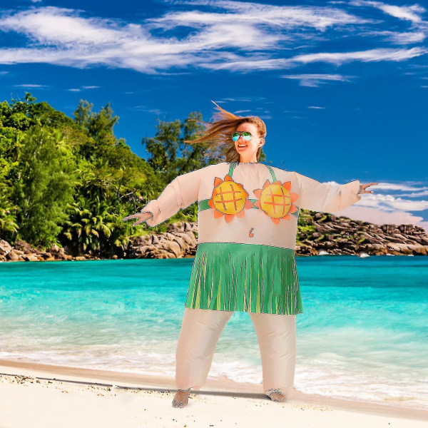Uppblåsbara kläder Kostymfest Hawaii kostymer för vuxna barn Stor fet kille Hållbarhet Rolig Lätt att blåsa upp Kläder