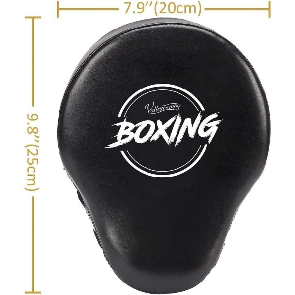 Boxning Curved Focus Punching Mitts- Läderträningshandkuddar, idealisk för Karate, Muay Thai Kick, Sparring, Dojo, Kampsport