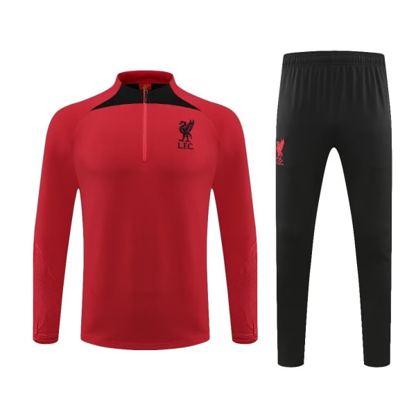 Långärmad fotbollströja herr Liverpool Röd fotbollströja liverpool red XXXL