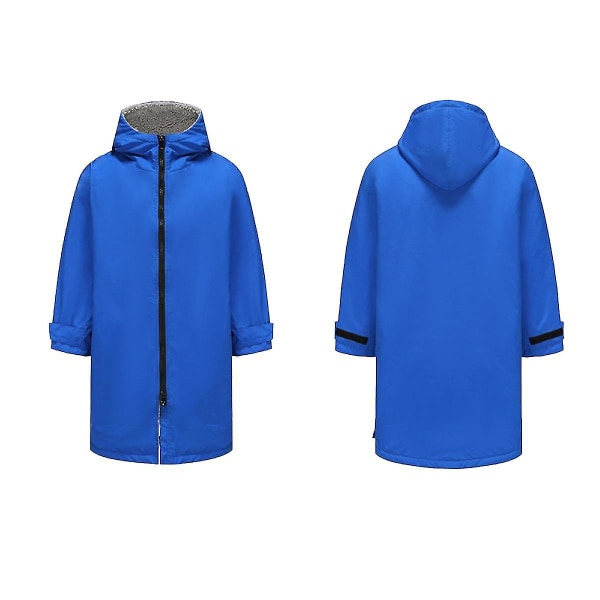 Kids Adventure Spirit Hooded Vattentät Varmtorkande Omklädningsrock Blue S