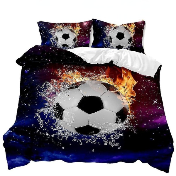 Sport Fotboll cover Hemtextil Tredelad sängkläder H A 135*200two-piece set