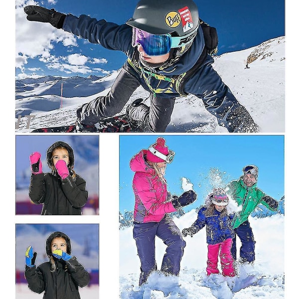 Ski Snow For Herr Dam, Isolerad pekskärm Snöskoter Vinterhandskar M