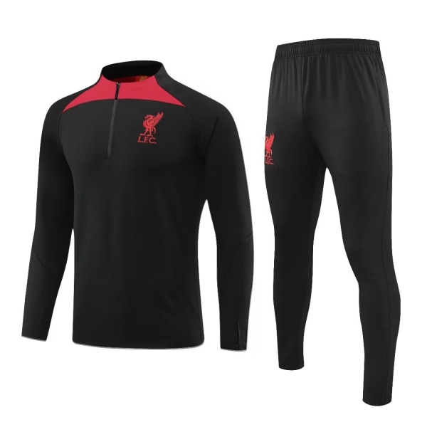 Långärmad fotbollströja herr Liverpool svart fotbollströja liverpool black XXL