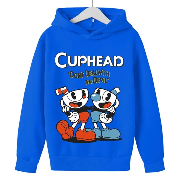 Kids Game Cuphead hoodie bomull Barn hoodies byxor tvådelade barnkläder set 4-14 år barn kläder Barn hoodies A hoodie 11T-12T