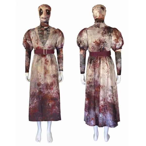 Dead by Daylight kostym, Silent Hill kostym, Butcher Ghost npc kostym, Halloween prestationsdräkt, COSPLAY skräck kostym man XXXL