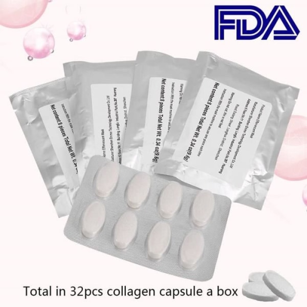 Collagen Capsule, 32st Whitening Lightening Collagen Capsule för maskinanvändning med färsk frukt