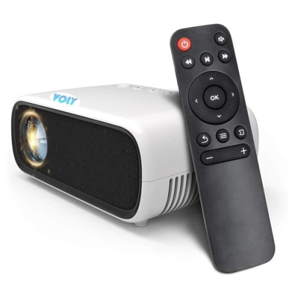 Mini videoprojektor, VOLY bärbar projektor, mikroprojektor kompatibel med  HDMI, USB, AV, 800 lumen, 80 tum, hemmabio e662 | Fyndiq