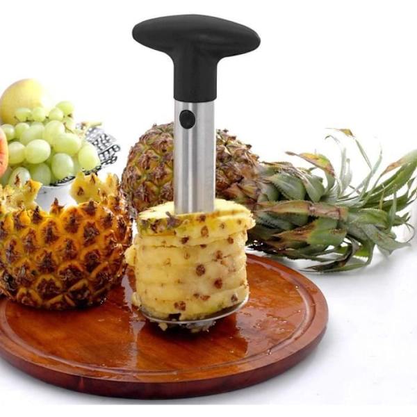 VOLY®Ananasskärare Ananasskärare Corer Slicer Skalare, Ananas Slicer Stam Remover Skärverktyg