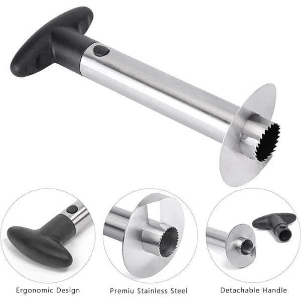 VOLY®Ananasskärare Ananasskärare Corer Slicer Skalare, Ananas Slicer Stam Remover Skärverktyg