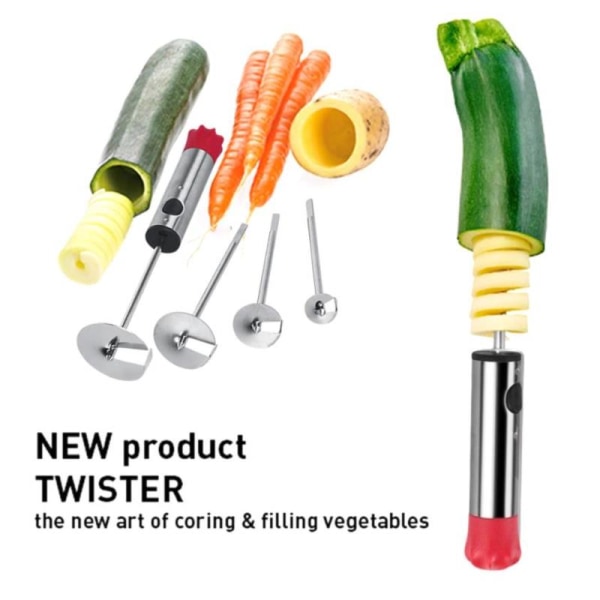 Borra grönsaksfruktborr med ergonomiskt halkskydd