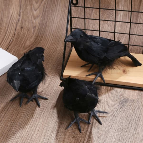 Simulering Black Crow Raven Bird Repellent Pest Control