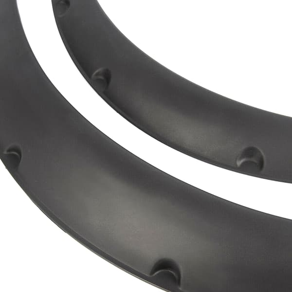 4PCS Universal bilhjulsskärmar, flexibla men ändå hållbara Black