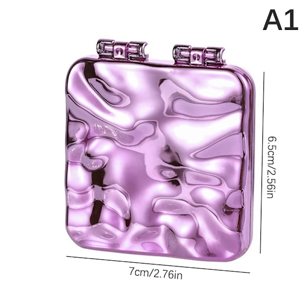 Liquid Shape Square Mirror Handhållen skrivbordssminkspegel A1