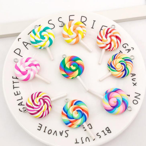 32st Mix Gummy Bear Candy Resin Charms för att göra DIY-halsband 1Bag/32pcs