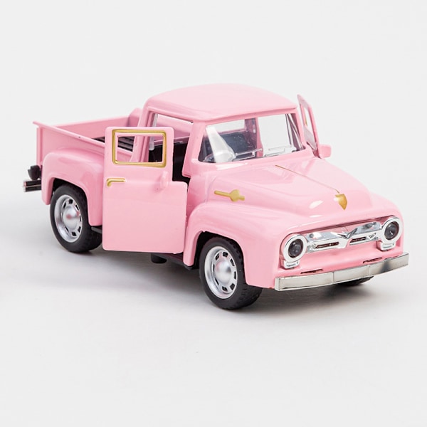 1:32 Klassisk Rustik Vintage Legering Pickup Truck Vintage Pull-Bac Beige