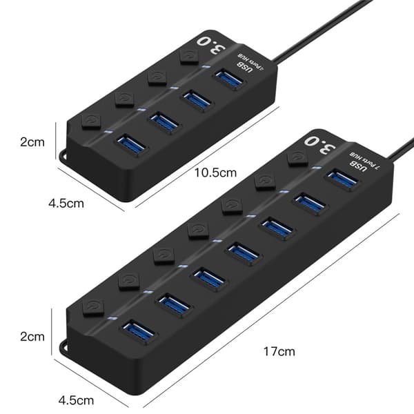 USB HUB 3.0 USB 2.0 Hub Multi USB Expander Splitter seven in one