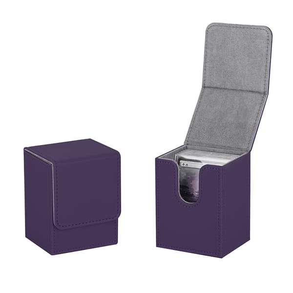 Trading Card Deck Box Hållbar kortförvaringsbehållare B2