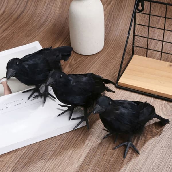Simulering Black Crow Raven Bird Repellent Pest Control
