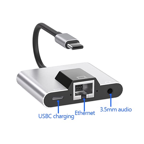 Typ-C till Ethernet LAN Network Adapter Hub
