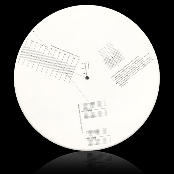 Anti-sliding Record Pickup Kalibreringsplatta Avståndsmätare White