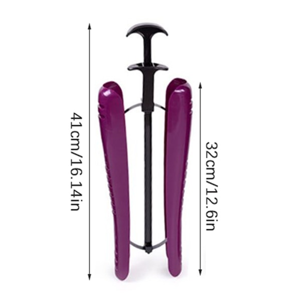 1 st stövlar stativ hållare med handtag dam boot sko träd Stretch Purple