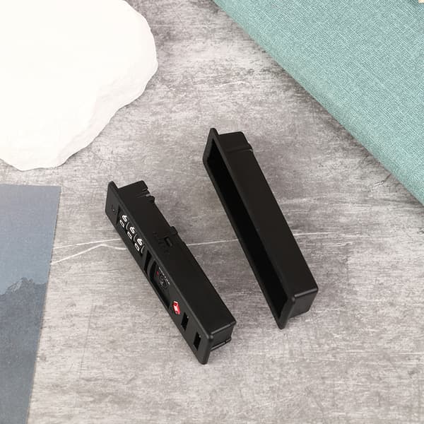 Bärbart TSA Customs Code Lock PC Bagagelås Black