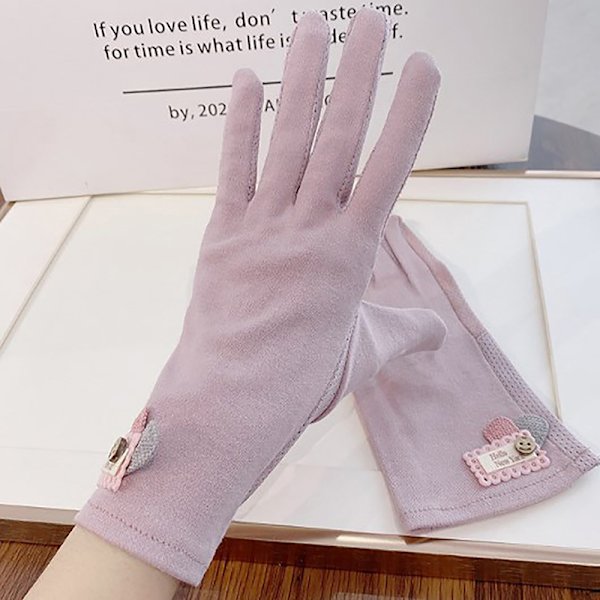 Damhandskar Solskyddshandskar för kvinnor Pink