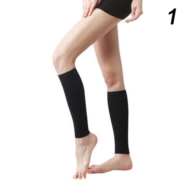 1 par Stovepipe Sports Compression Support Strumpor Black