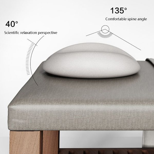 Memory Foam Salong Massage Ansiktskudde Huvudstöd Stödkudde Memory foam grey