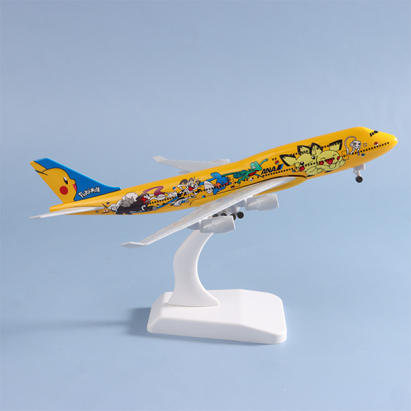 20 cm Legering Metall Pikachu B747 Flygplansmodell Flygleksak