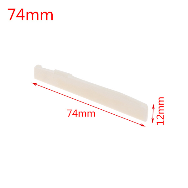 Real Bone Bridge-sadel för folklig akustisk gitarr 74MM