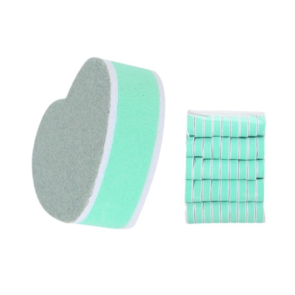 Heart Shape Manikyr Sponge Rub Strips Polish Buffer Block Tool