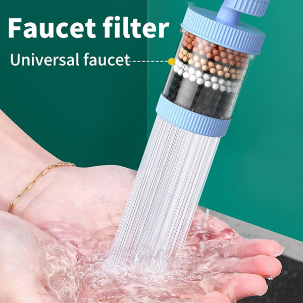 1st 6-lagers vattenfilter Kranrenare Universal Green