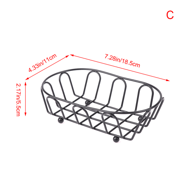 1 St Fritös Korg Net Mesh Rostfritt Stål Fries Chip Korgar C
