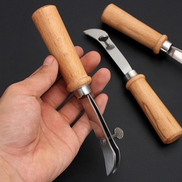 Justerbar kantsöm i läder Groover Läder Craft Groove 19cm