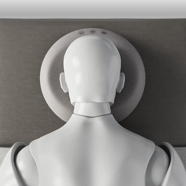 Memory Foam Salong Massage Ansiktskudde Huvudstöd Stödkudde sponge grey