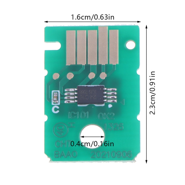 2 ST MC-G02 Underhållslåda Chip för avfallsbläcktank Chip