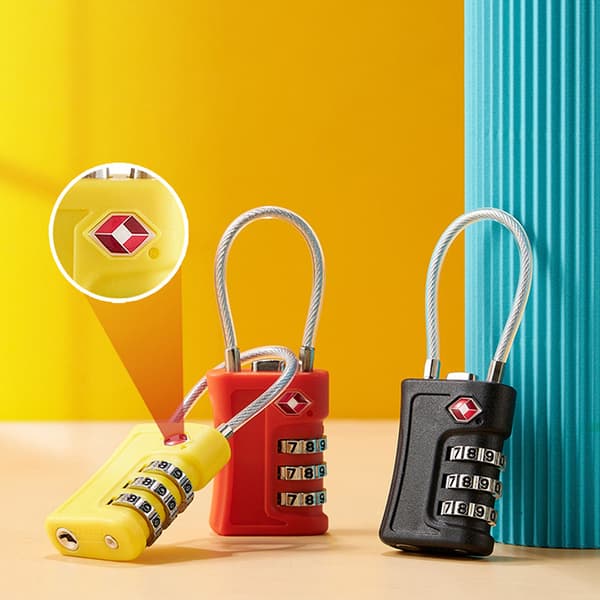 TSA Locks Smart kombinationslås för resväska Yellow