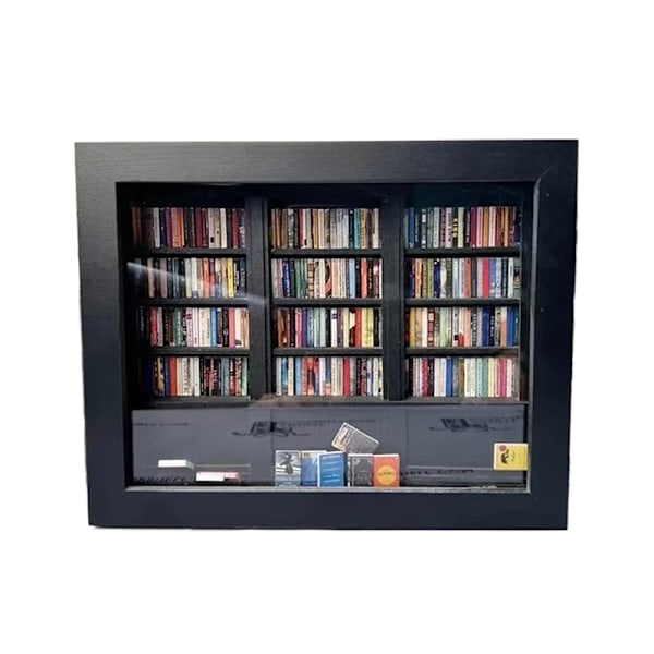 Kreativ Anti- Bokhylla Miniatyr Bok Tändsticksaskar Dockhus A7