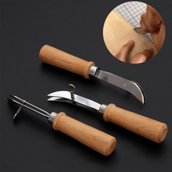 Justerbar kantsöm i läder Groover Läder Craft Groove 19cm