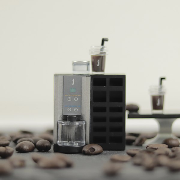 Dockhusdekoration Mini Kaffe modell