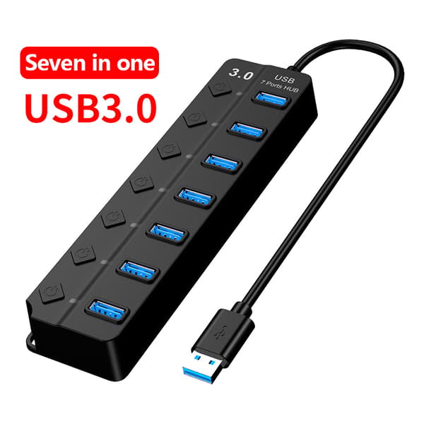 USB HUB 3.0 USB 2.0 Hub Multi USB Expander Splitter seven in one